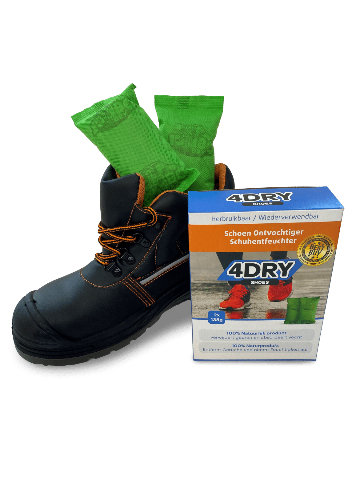 4Dry Shoes NL-DE box, shoe and 2 pouches